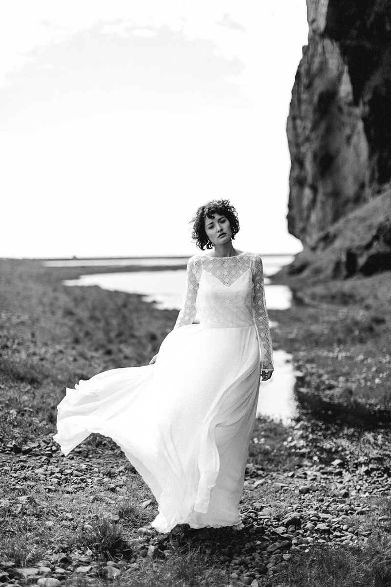 Anja Linner Island Editorial Shoot Therese und Luise Braut Brautkleid Boho