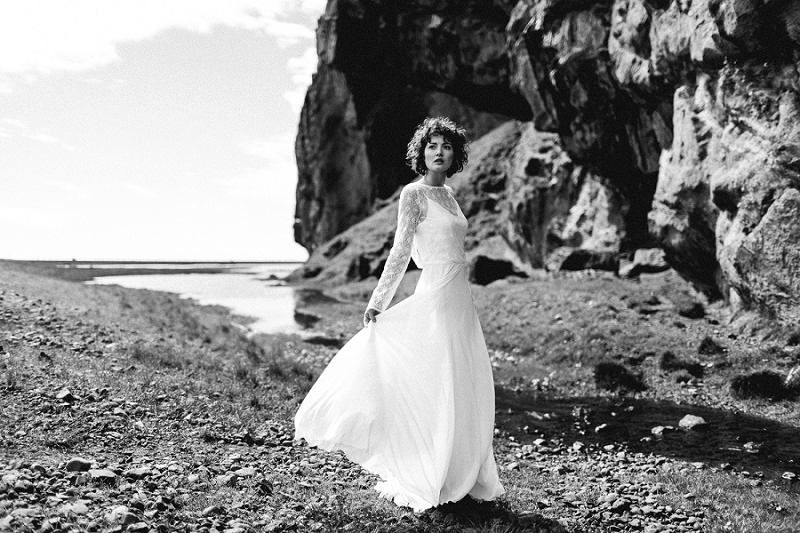 Anja Linner Island Editorial Shoot Therese und Luise Braut Brautkleid Boho