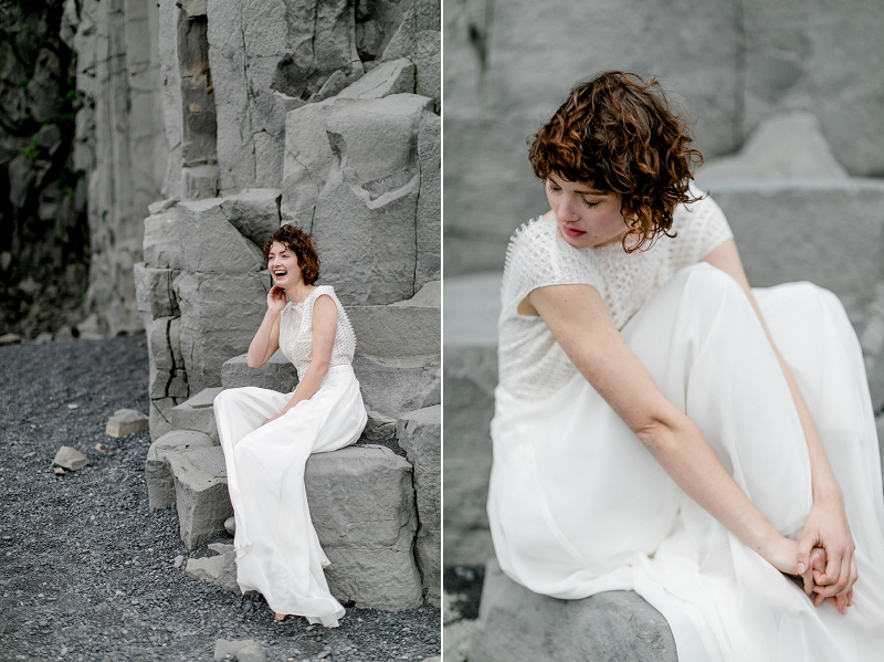 Anja Linner Island Editorial Shoot Therese und Luise Braut Brautkleid Boho