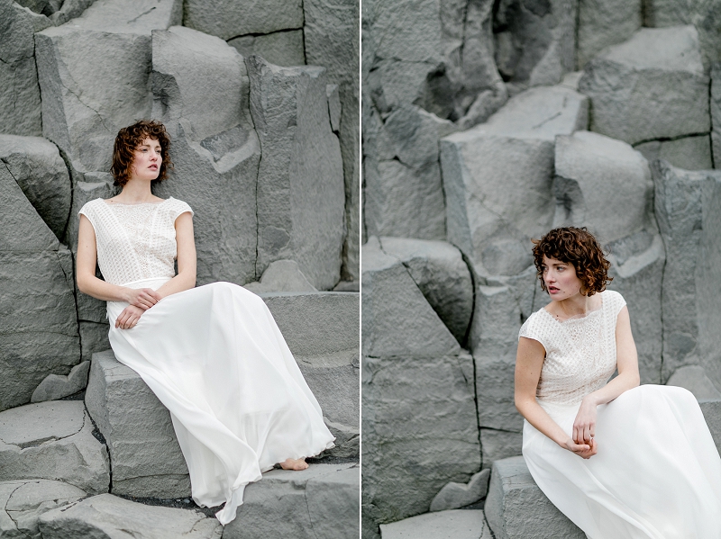 Anja Linner Island Editorial Shoot Therese und Luise Braut Brautkleid Boho